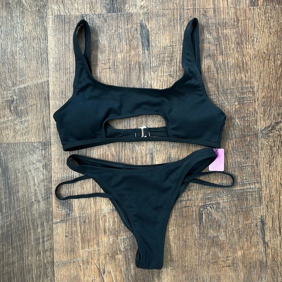 GLAM GARAGE Other - ITTY BITTY BLACK BIKINI